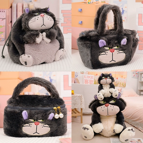 Реалистичная сумка, забавная кукла, кот, подарок девушке