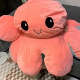 Плюшевая кукла, большая двусторонная игрушка, осьминог, подарок на день рождения