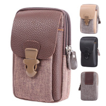 Vertical section wearing strap mobile phone bag 6 inch 6 5 inch waist pocket waterproof and abrasion resistant construction site to work elderly mobile phone cover large capacity