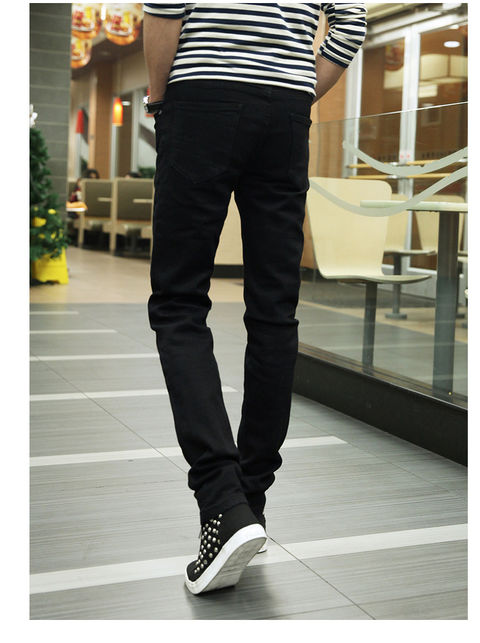 Mẫu quần mùa thu nam mùa đông Quần skinny nam chân quần nam thun đen dài quần trẻ trung áo nam đẹp