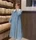Синие длинные рукава [3123-b.