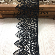 Width 6cm thick black lace accessories clothes long skirt cuffs neckline decorative fabric handmade DIY