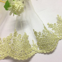 Gold thread mesh embroidery double side symmetrical lace lace diy handmade sofa curtain clothing decoration accessories