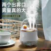 Air humidifier mini-mini double spray wireless fog silent student dorm portable girls gifts