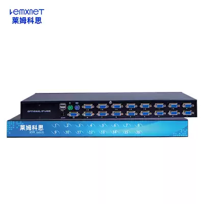 Lemkos LK-1116G 16 ports VGA cable rack type KVM