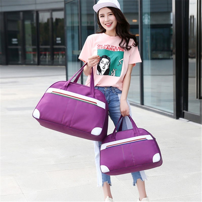 Túi du lịch khoảng cách ngắn nữ nhẹ thủy triều đơn giản cầm tay Phiên bản tiếng Hàn của doanh nghiệp du lịch công suất lớn nhỏ dễ thương túi duffel giản dị túi da du lịch nữ