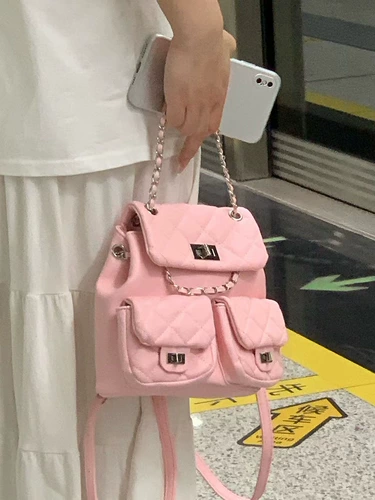 Универсальная цепь, рюкзак, сумка через плечо для путешествий, премиум класс, в стиле Шанель, на цепочке