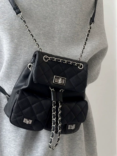Универсальная цепь, рюкзак, сумка через плечо для путешествий, премиум класс, в стиле Шанель, на цепочке