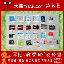 CPU Intel colorful sticker label AMD NVIDIA genuine authorized graphics card sticker logo LOGO