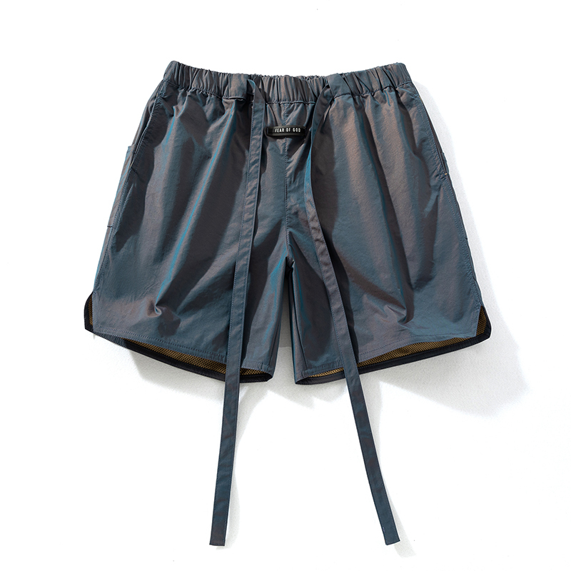Summer 2025 New Laser Quick-Dry Shorts for Men, Five-Point Shorts for Outdoor Wear, American Style Cool and Casual Mid-Length Shorts, Large Shorts