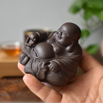 Tea Water can raise original mine Purple Sand Tea Darling Tea Play Great Buddha Great Belly Can Hold the Millver Laughs Chang Kaifutuo