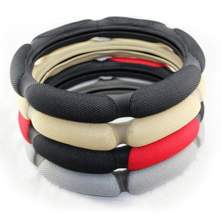 Car steering wheel cover Car handle cover Suede sandwich three-dimensional sports handle cover for all seasons