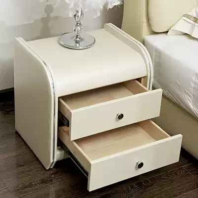 Simple modern Nordic style installation-free economic small multi-function bedroom bed side small cabinet shelf bed head cabinet
