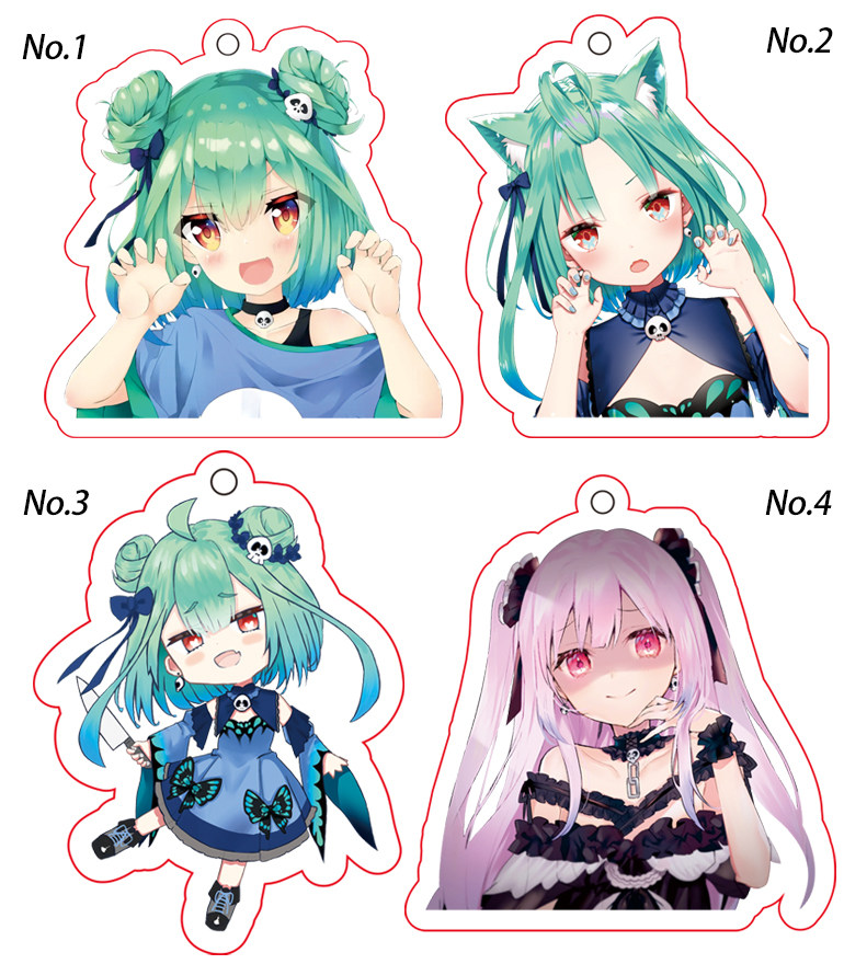 Hololive 福袋vtuber 周邊鑰匙扣立牌糰子彩虹社神樂七奈