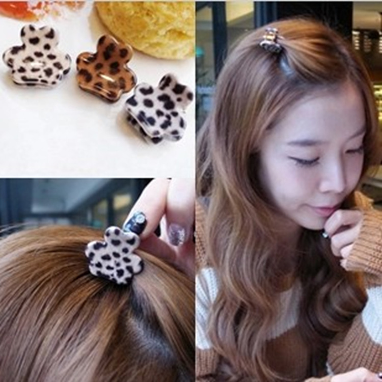 Korean version BAO WELN Little Bear Little Bear Grip Clip of Sea Hair Clip Loving Peach Heart Side Clip South Korea Hair Accessories Hair Accessories