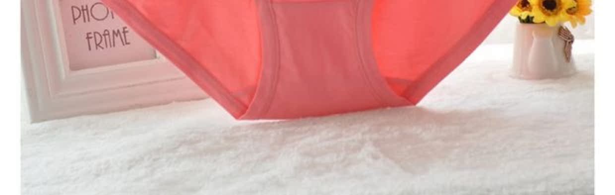 Bốn túi của vẻ đẹp mát mẻ 6057 phụ nữ kích thước lớn đồ lót tam giác cotton cao eo quần cotton set quần lót nữ dễ thương