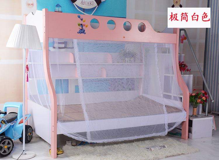 Giường con muỗi net tùy chỉnh bunk bunk bed tủ sách giường cao và thấp 1.2 m 1.5 m giường Velcro