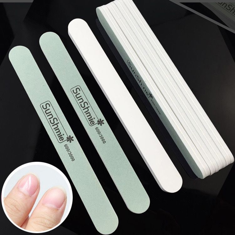 Nail Polishing Strips, Nail Sanding Sponge, Polishing Strips, Waxing and Brightening Nail Tool, Double-Sided Nail File Sanding Strip Set