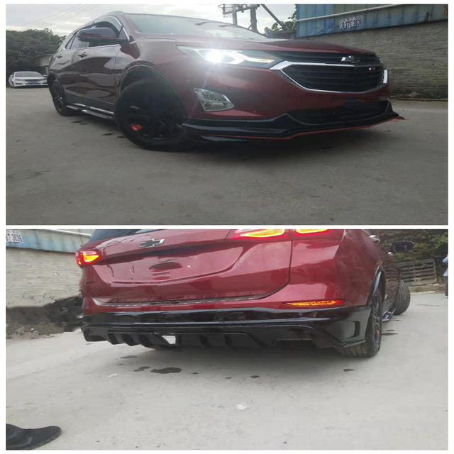 2017-2020 Chevrolet Equinox Modified Front and Rear Bumpers Equinox Exterior Anti-Collision Upgrade with Front and Rear Bumpers