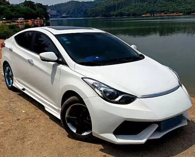 Pp Plastic Langdong Modified Full Body Kit, Langdong Lp Model Full Body Kit, Front and Rear Bumper, Side Skirts, and Rear Wing Modification