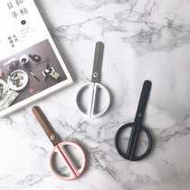 Imported from Japan office handmade white-collar student simple design high-looking chrome-plated scissors Internet celebrity bookstore brand