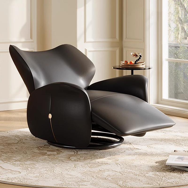 Italian-Style Single Electric Sofa Chair Designer Light Luxury High-End Living Room Recliner Multifunctional Genuine Leather Swivel Leisure Chair Italian-Style Single Electric Sofa Chair Designer Light Luxury High-End Living Room Recliner Multifunctional Genuine Leather Swivel Leisure Chair