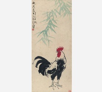 Xu Beihong bamboo chicken figure 40-92 sales picture can be customized scroll frame category