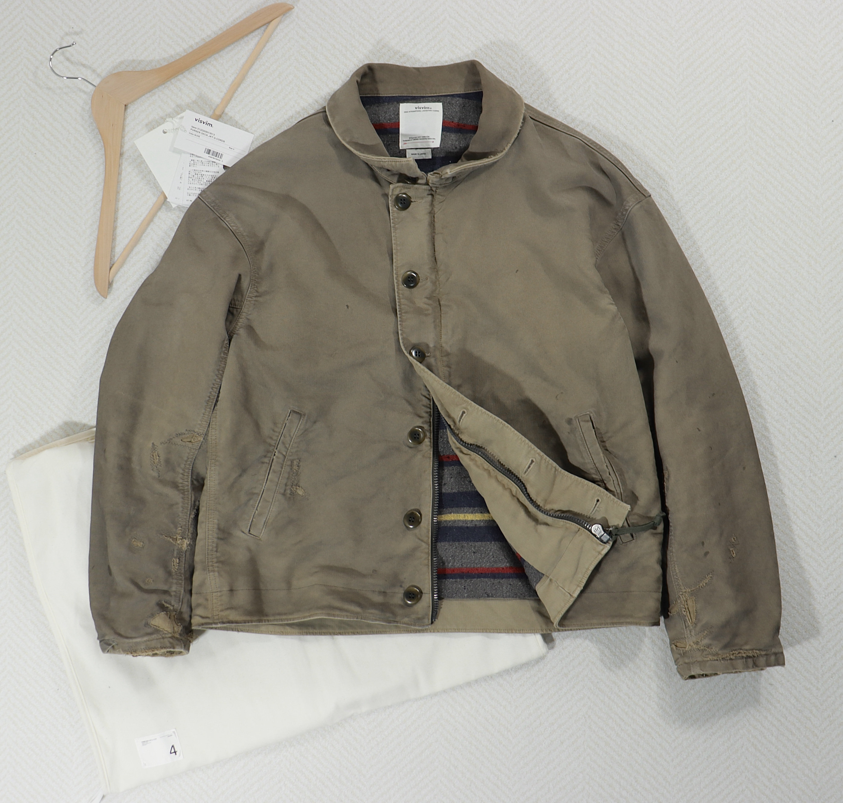 24SS VISVIM PURSER DECK Tiger print deck jacket - AliExpress 22aw