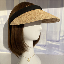 Raffgrass 10cm large peak 54-62cm can be worn with large head circumference small head circumference card-issuing style straw chair-made top hat straw hat