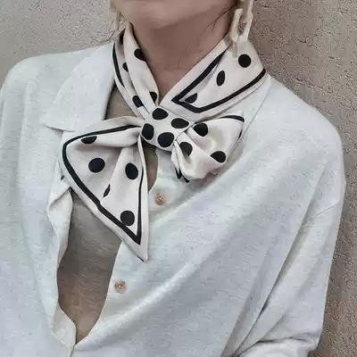 Silk scarf women's all-match spring and summer small square scarf women's fashion Western scarf scarf neck protection professional scarf hairband silk scarf