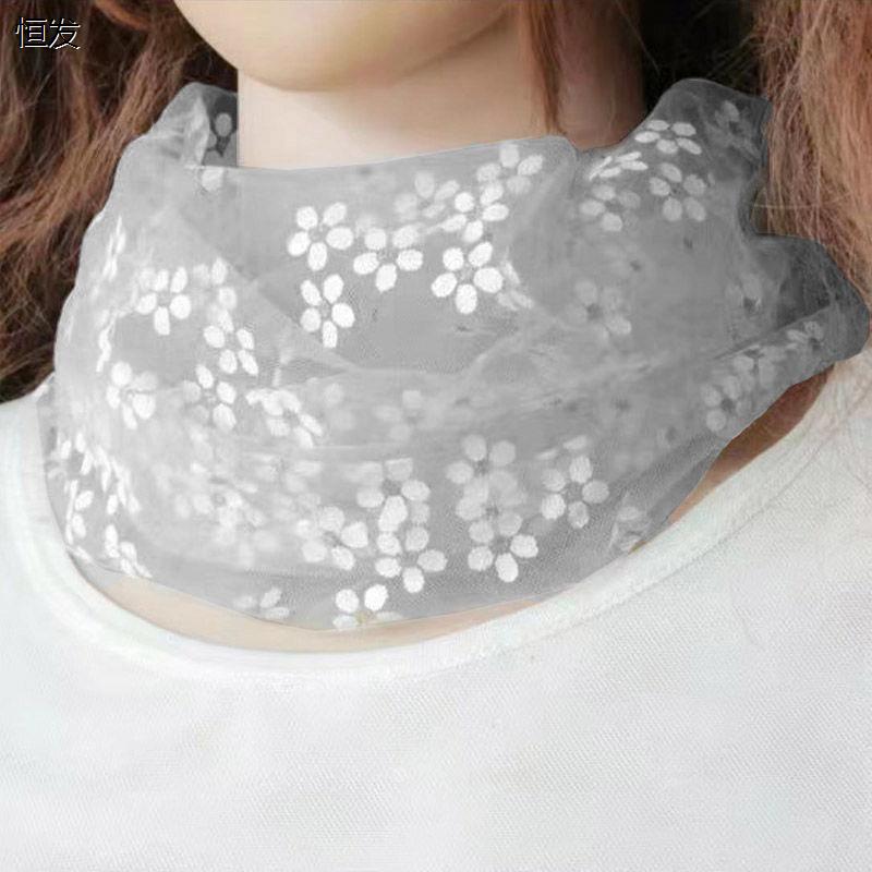 New Fairy Candy Color Mesh Lace Sunscreen Cervical Spine Neck Pullover Ladies Summer Thin Neck Sleeve Collar