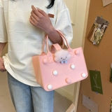 Мультяшная вместительная и большая льняная сумка для матери и ребенка, шоппер, увеличенная толщина, подарок на день рождения