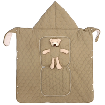 Baby autumn and winter outdoor windproof cloak stroller blanket windproof quilt sling waist stool pillow thickened and warm