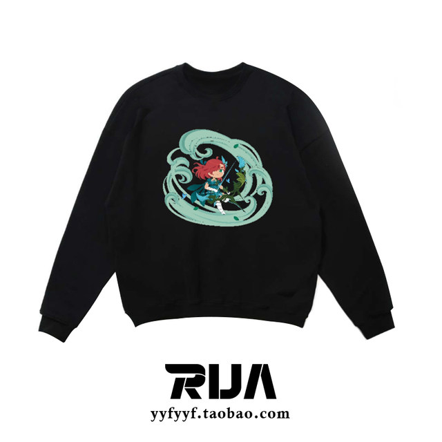 YYF Mysterious Shop Qingfeng Huanpei Windrunner Sweatshirt ຜູ້ຊາຍແລະແມ່ຍິງດູໃບໄມ້ລົ່ນແລະລະດູຫນາວຄູ່ຜົວເມຍ Trendy Tops DOTA2 Peripheral