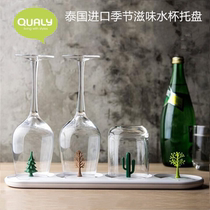Thai QUALY creative cup holder water Cup tray wine glass cup tea cup drain rack season seasoning pot