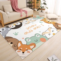 Floor mat Bedroom household living room large area floor mat PVC coffee table mat Carpet Cartoon mat Crawling mat Leave-in