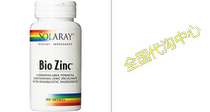 Solaray Bio Zinc Supplement 15mg 100 Count