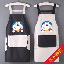 Apron household female kitchen 2021 New Net red tremble sound with men waterproof and oil-proof cute Japanese adult Korean version