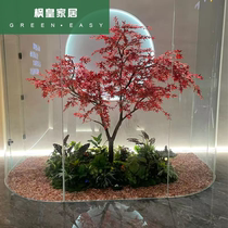 Simulation Red Maple maple tree fake tree fake red maple hotel shopping mall landscape decoration tree large red maple tree