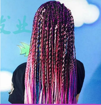 Colorful woven ribbon small braid children dirty stage color gradient wig hair accessories shape woven hair color rope