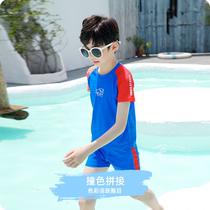 Kids Swimsuit Boys Summer 2022 New Boys Swimsuit Split Sunscreen Professional Quick Dry Primary School Student Swimsuit