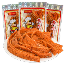 Dongwang fragrant oil strips 125g bags in childhood spicy beef spicy big gluten snacks Snacks do not