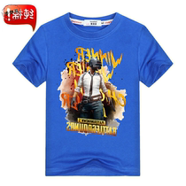 Yi Bird New Child Eat Chicken T Shirt Jedi Survive Dress Boy Student Fall Short Sleeve Shirt