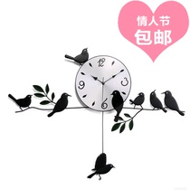 Fashion and creative personality when clock simple living room big wall clock hanging table New Year gift