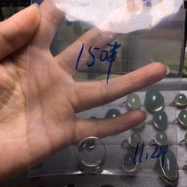 Live special shot Liaoning natural Xiuyu ring inlaid live mouth jade ring Xiuyan jade ring