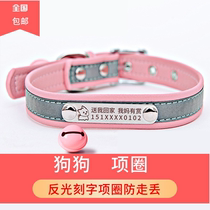 Dog card Custom Item Circle Lettering Pooch Cat Identity Card Bell and Medium Dog Cat card Anti-Loss Card Necklace