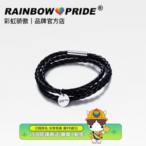 RainbowPride Rainbow Woven Bracelet Hand Rope Pride Lovers Lgbt Ornament Six Color Les small crowdsourced jewellery
