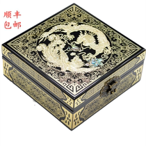 Flat Distance Piano Baking Lacquered Lacquerware Snail narrow first decorated box wedding Chinese Wedding Bride Shells Inlaid Dresser