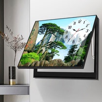 Free Punch Distribution Table Box Decoration Painting With Clock Shield Electric Box Switch Box Hang Painting Greet Pines Hang Clocks Modern