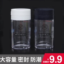 BBQ seasoning bottle Sesame sprinkling bottle chili cumin jar commercial moisture-proof plastic bottle rotating large hole
